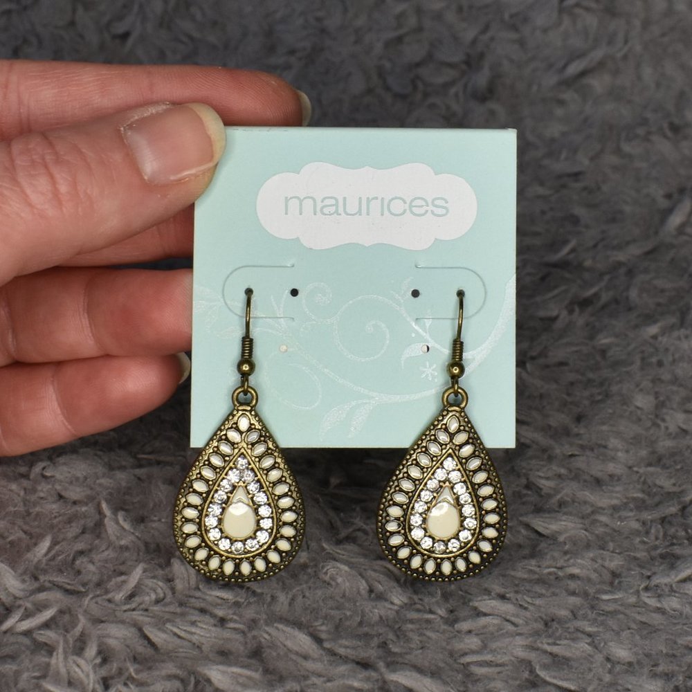 🔥 3/$15 NWT Maurices Bronze Teardrop Earrings